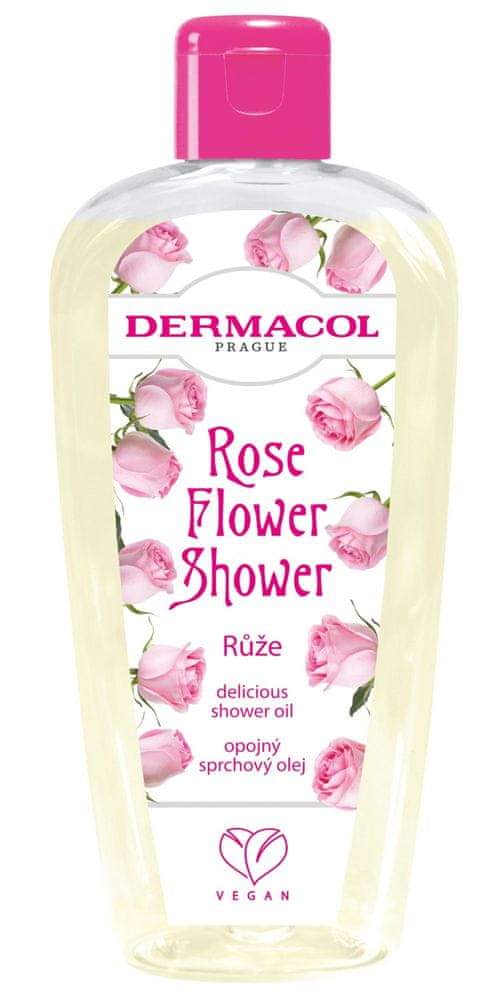 Dermacol Flower shower opojný sprchový olej Ruža 200 ml